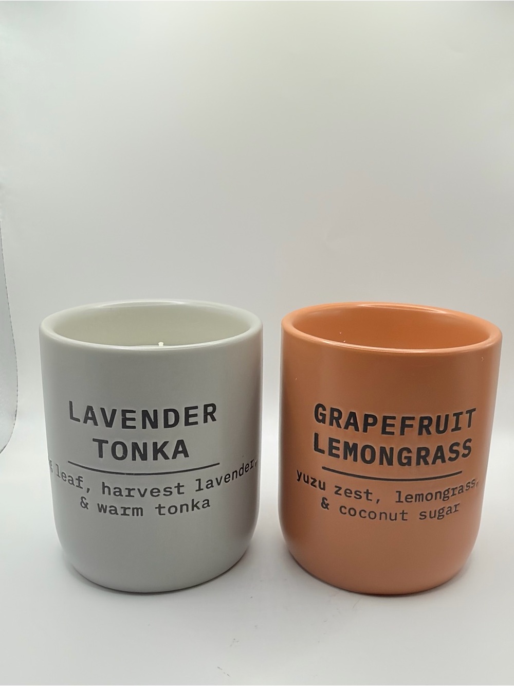 Lavender Tonka & Grapefruit Lemongrass Scented Candle Set Bellevue luxury candle
